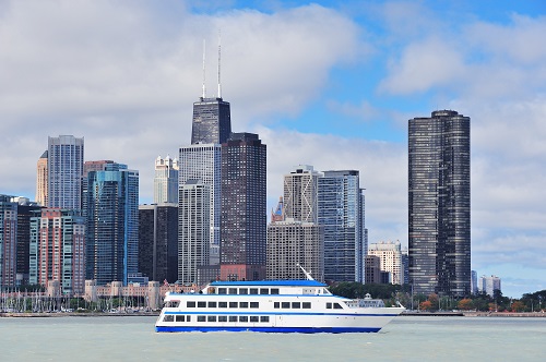 Sydney harbor with opera house and bridge